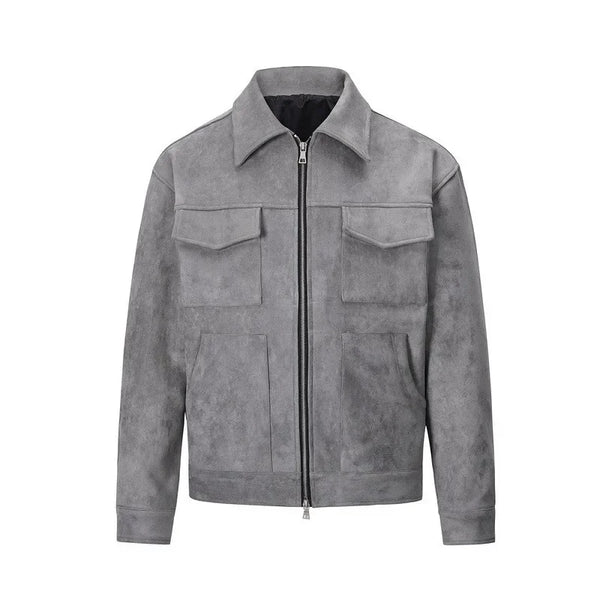 Suede Utility Jacket