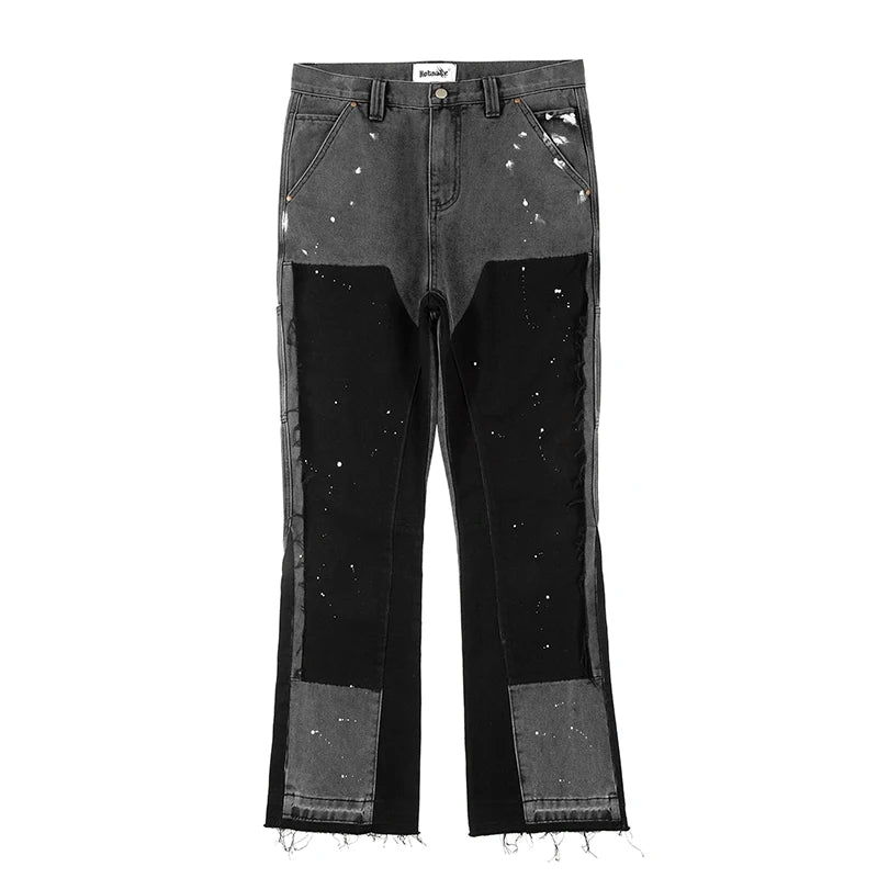 Speckled Ink Baggy Jeans