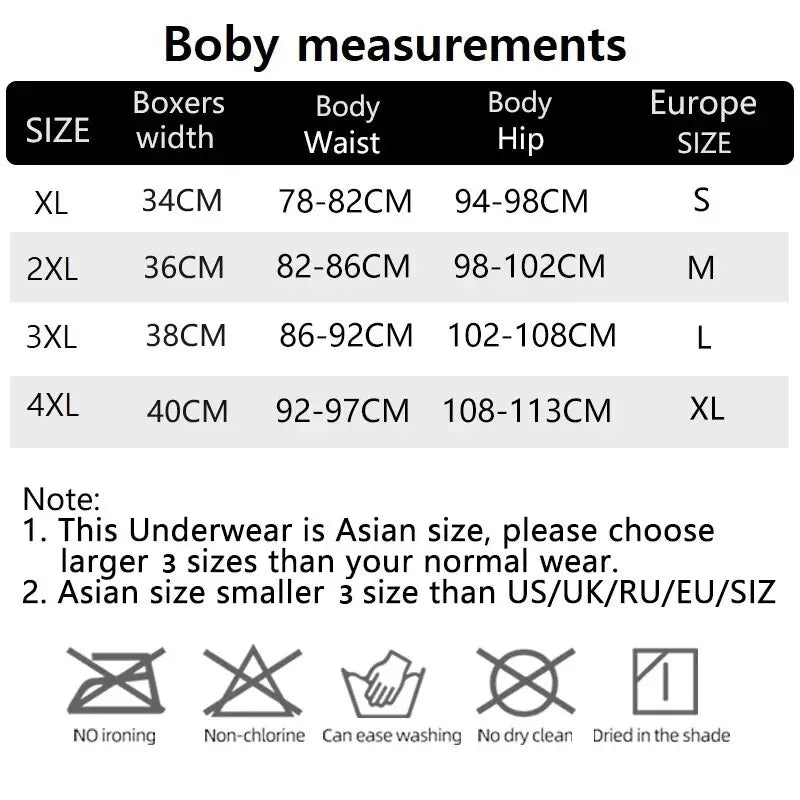 3 Pieces Men Boxers Sports Underwear Underpants Shorts 2XL 3XL 4XL Simple Line Breathable Fashion Sports Fitness